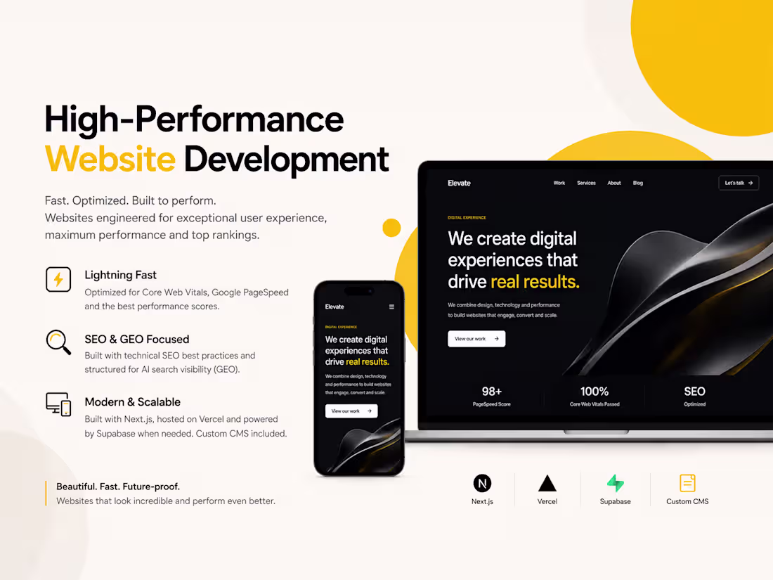 Cover image for High-Performance Website Development
