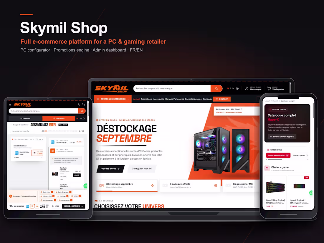 Cover image for Skymil Shop: 1,000+ products online with instant PC build quotes