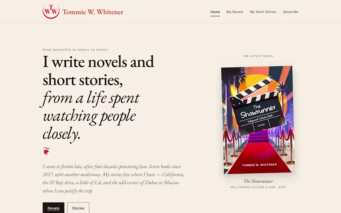 Cover image for I helped this author create a website that better showcased ...
