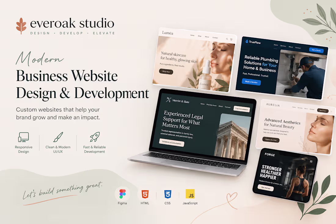 Cover image for Modern Business Website Design & Development
