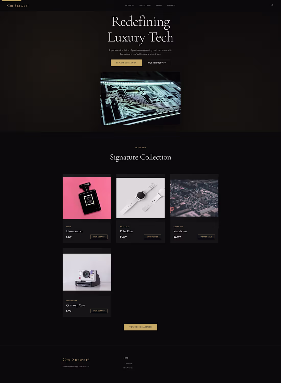 Cover image for AXIOM — Luxury E-Commerce Website
Designed