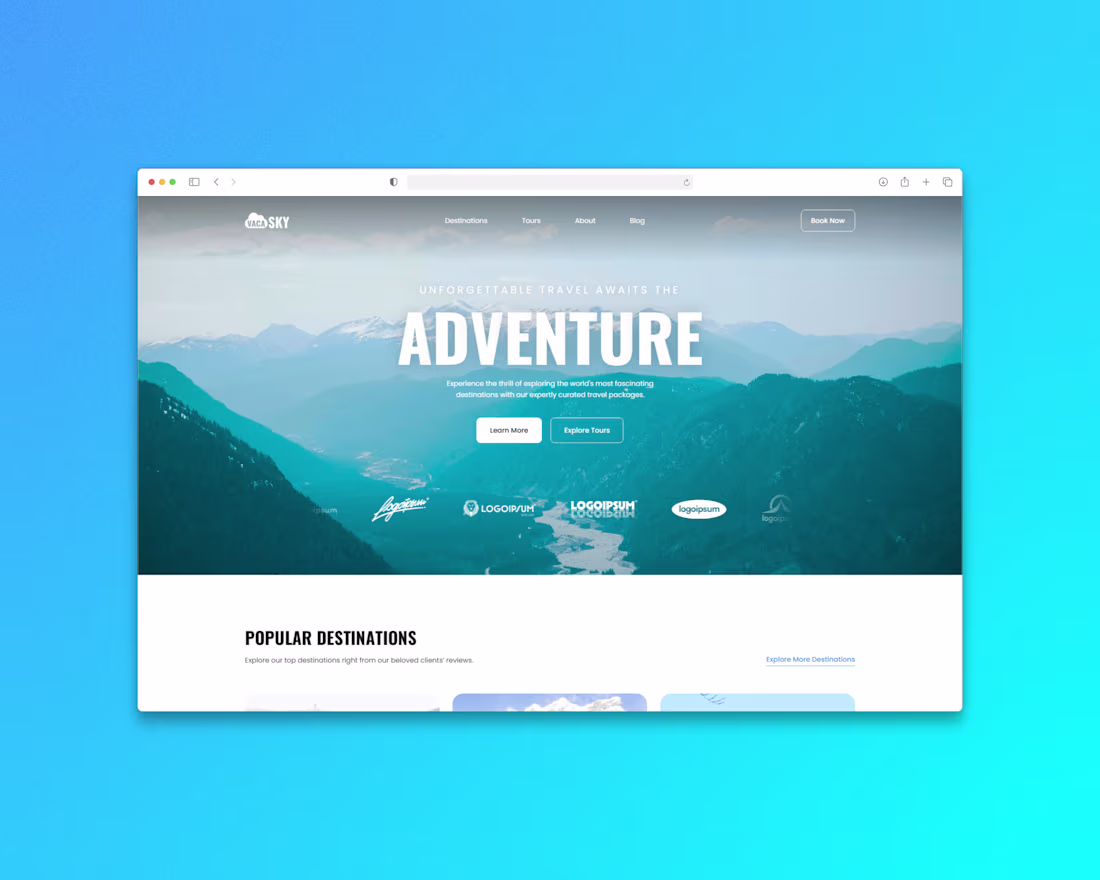 Cover image for Wanderico Travel Platform Design