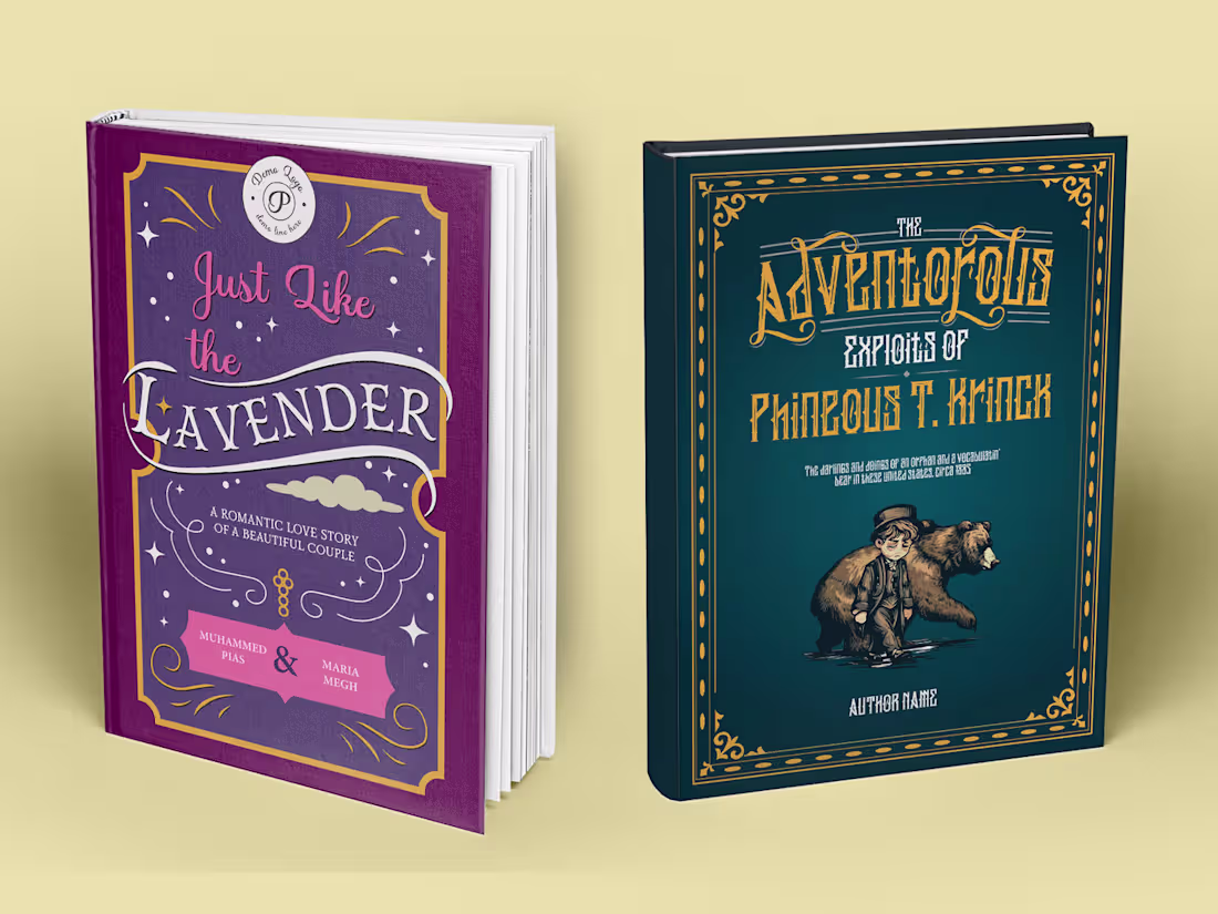 Cover image for Retro Vintage Style Children's book cover designed for a client.