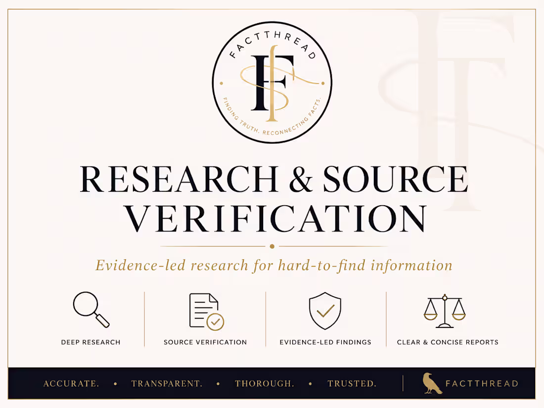 Cover image for Source & Claim Verification Case File