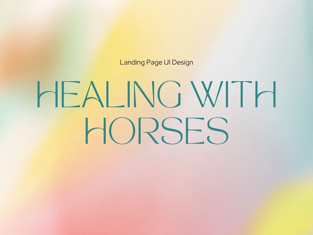 Cover image for Healing with Horses: UI Design