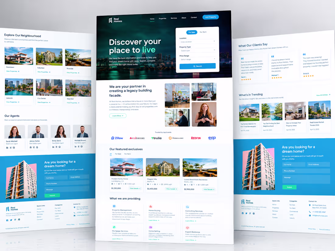 Cover image for Kajabi Real Estate Website Design