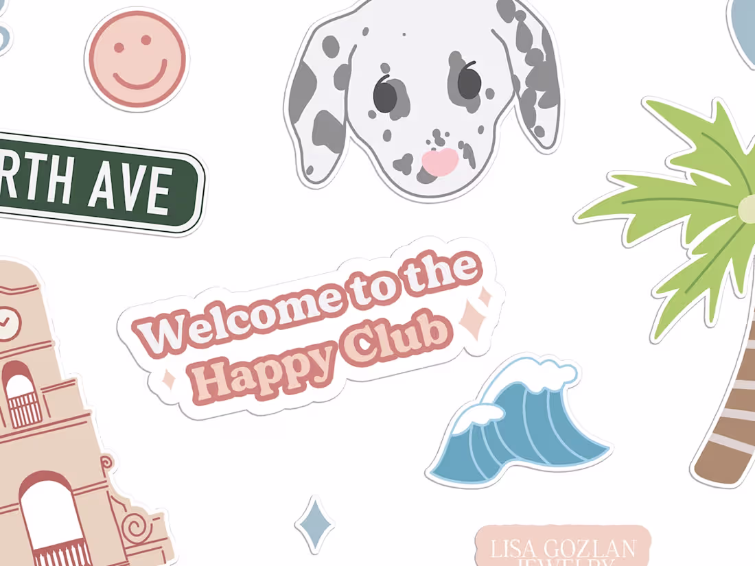 Cover image for Lisa Gozlan Jewelry Sticker Sheet