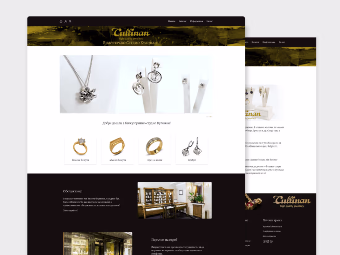 Cover image for Jewelry Website Landing Page Design:: Behance