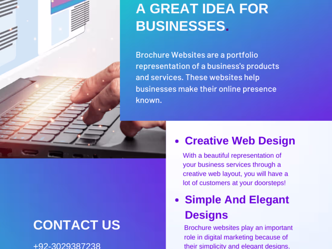 Cover image for Brochure Websites Are A Great Idea For Any Business