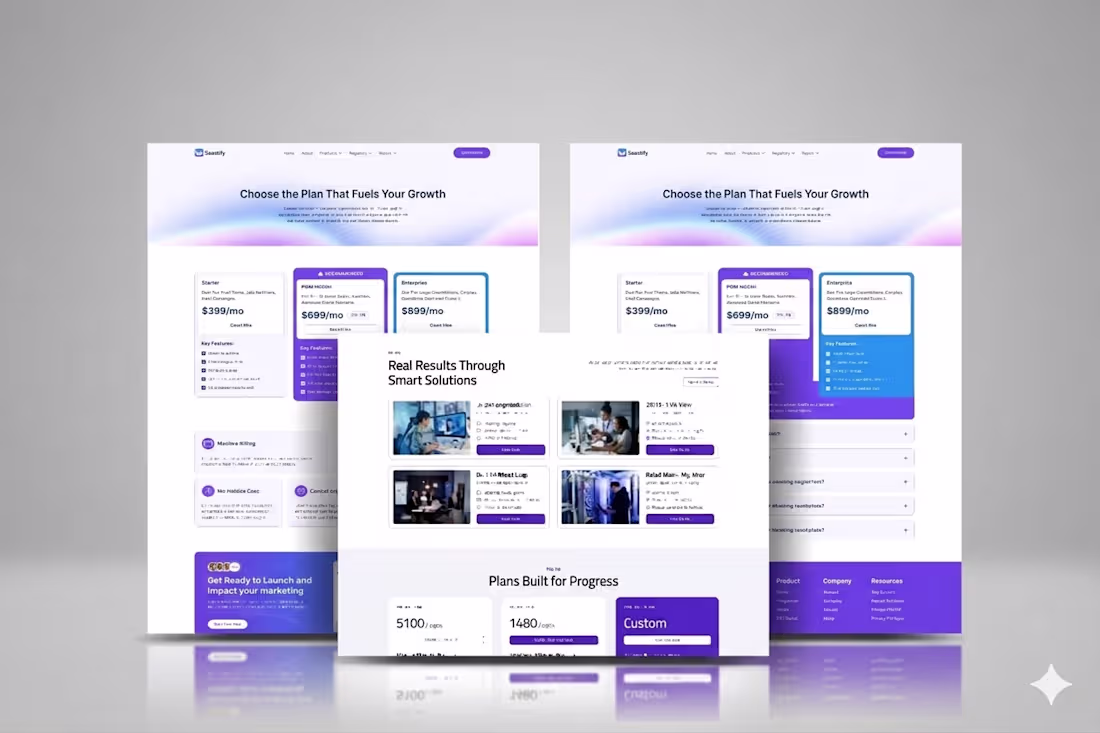 Cover image for WordPress Elementor Software as a Service website