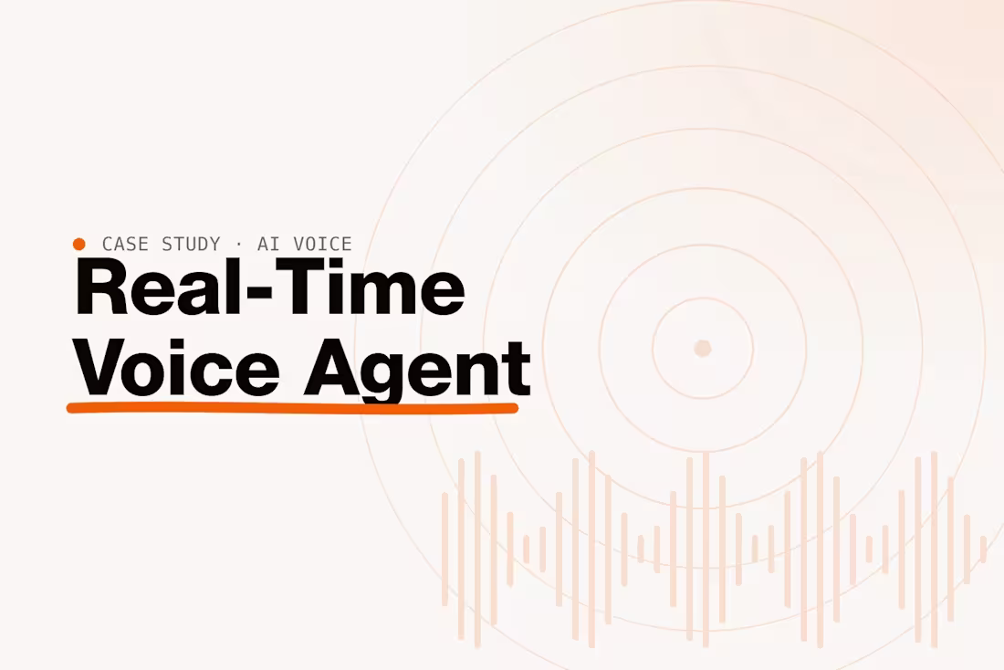 Cover image for Real-Time AI Voice Agent