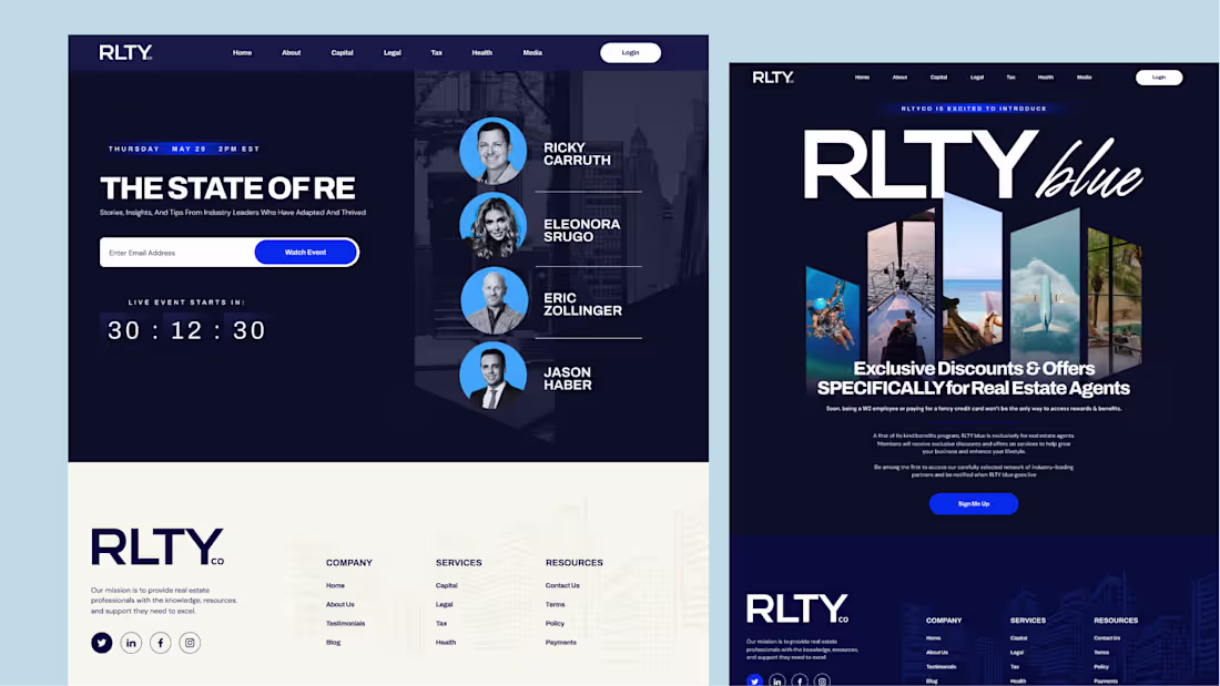 Cover image for RLTY Co. | Brand Identity