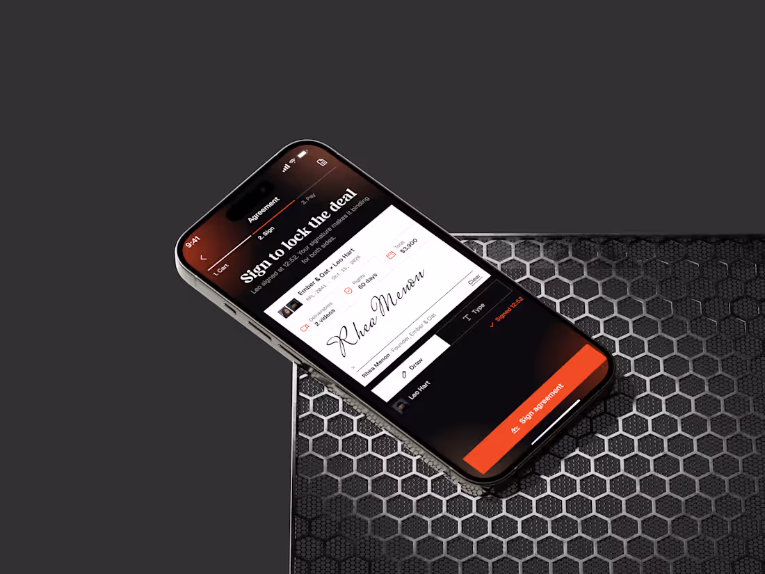 Cover image for Ripple — Creator Partnerships App Design