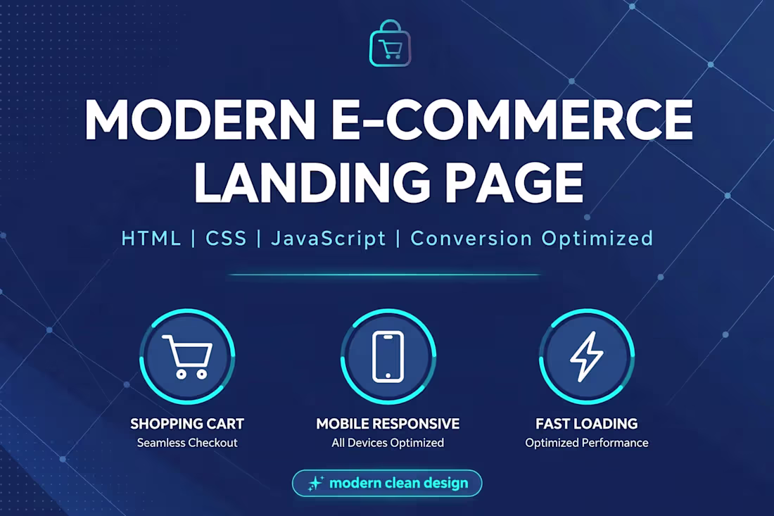 Cover image for Built a modern, conversion-optimized e-commerce