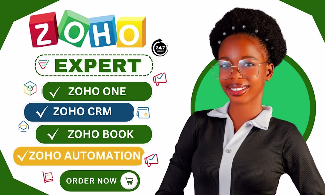 Cover image for Zoho CRM Setup & Automation