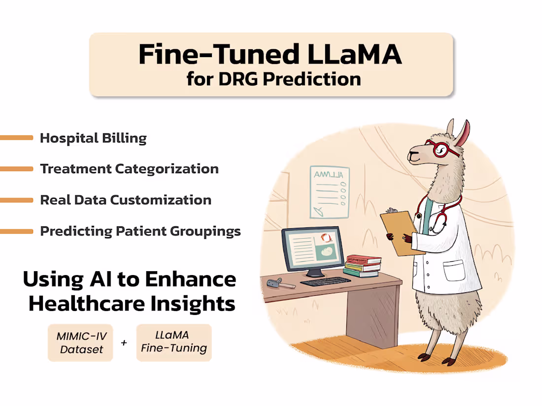 Cover image for Fine-tuned LLaMA for Diagnosis-Related Group