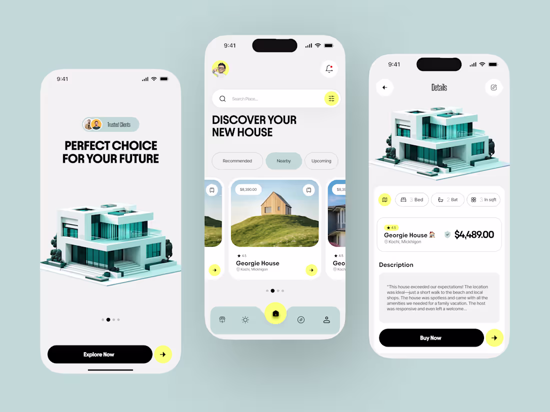 Cover image for Property Finder App UI
Designed a