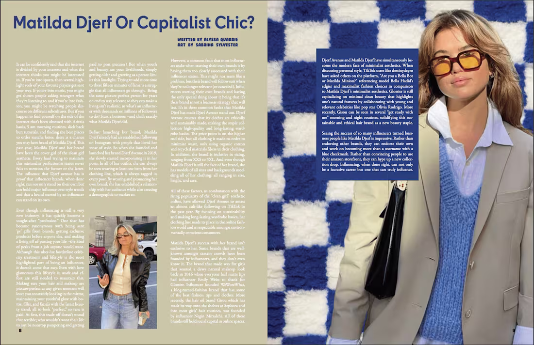 Cover image for Matilda Djerf or Capitalist Chic? –– Strike Magazine Issue 06