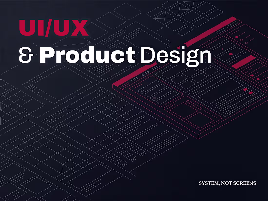 Cover image for UI/UX & Product Design