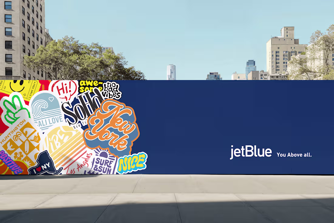 Cover image for JetBlue Stickerz Cultural Campaign