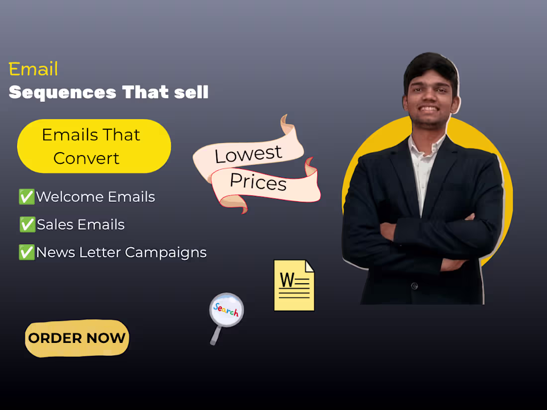 Cover image for A self initiated email marketing