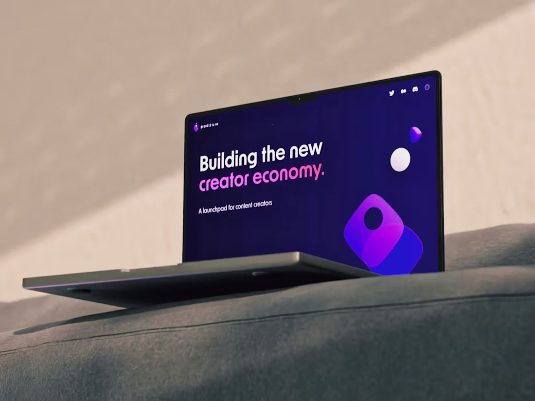 Cover image for Branding and Website // Podium