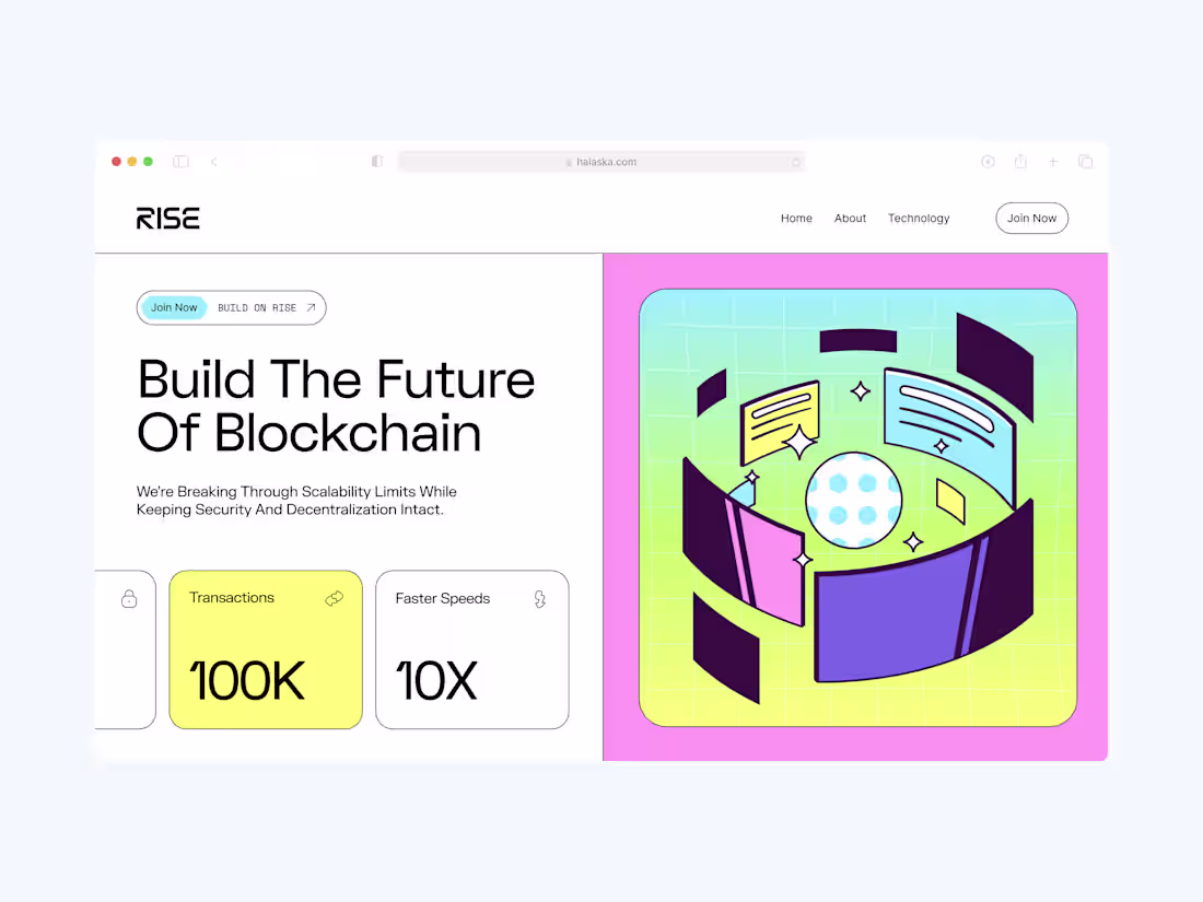 Cover image for RISE Chain Brand and Website Development