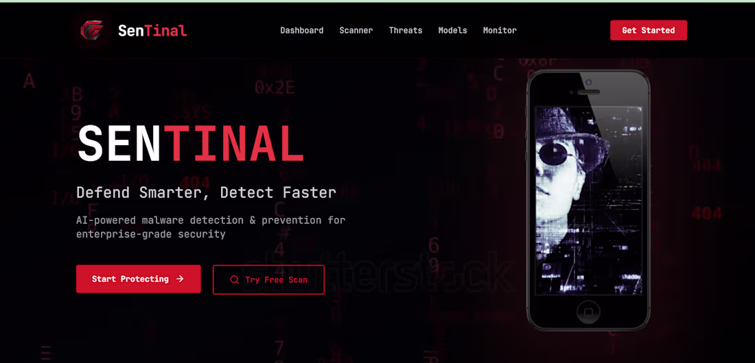 Cover image for SenTinal – AI Malware Detector
