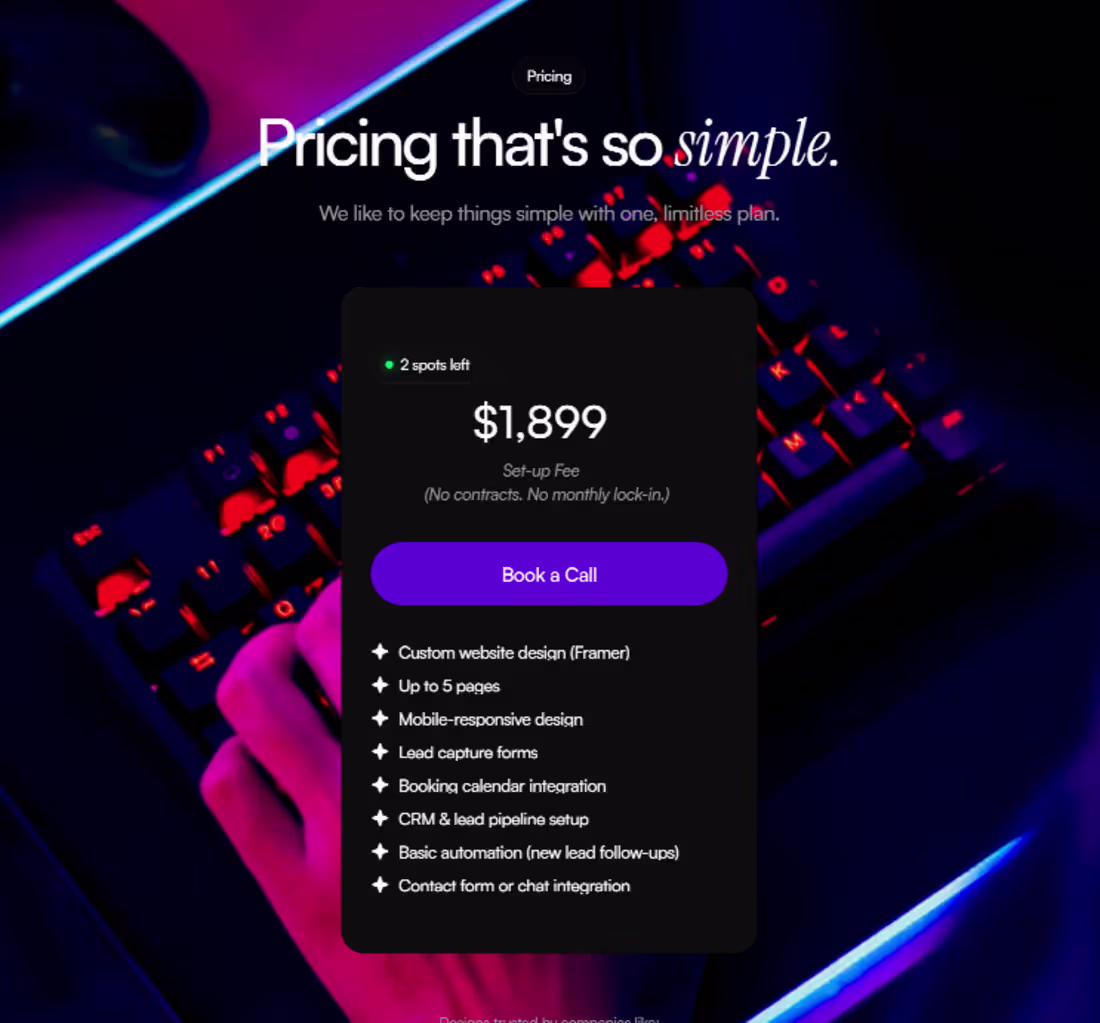 Cover image for Website Pricing Section Redesign