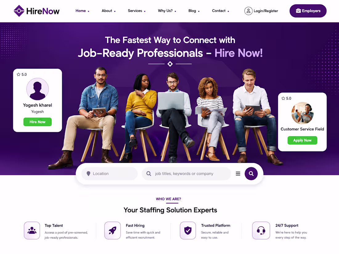 Cover image for 🚀 HireNow is a modern