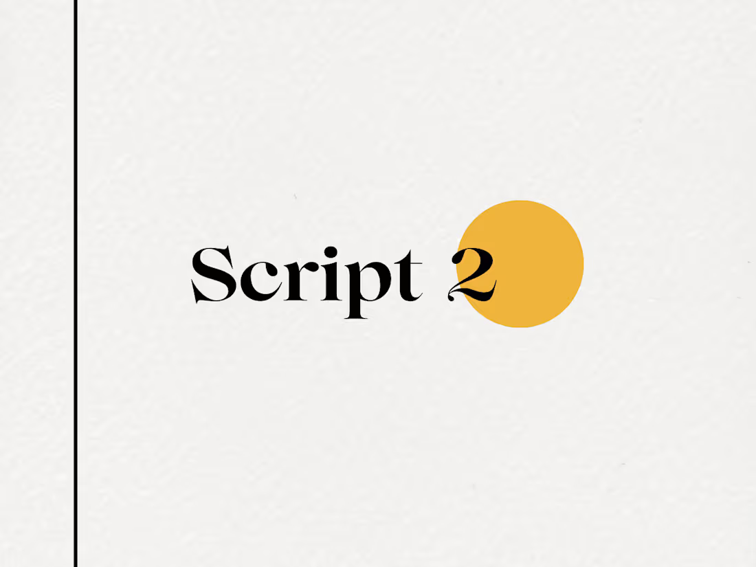 Cover image for Script for YouTube Video 