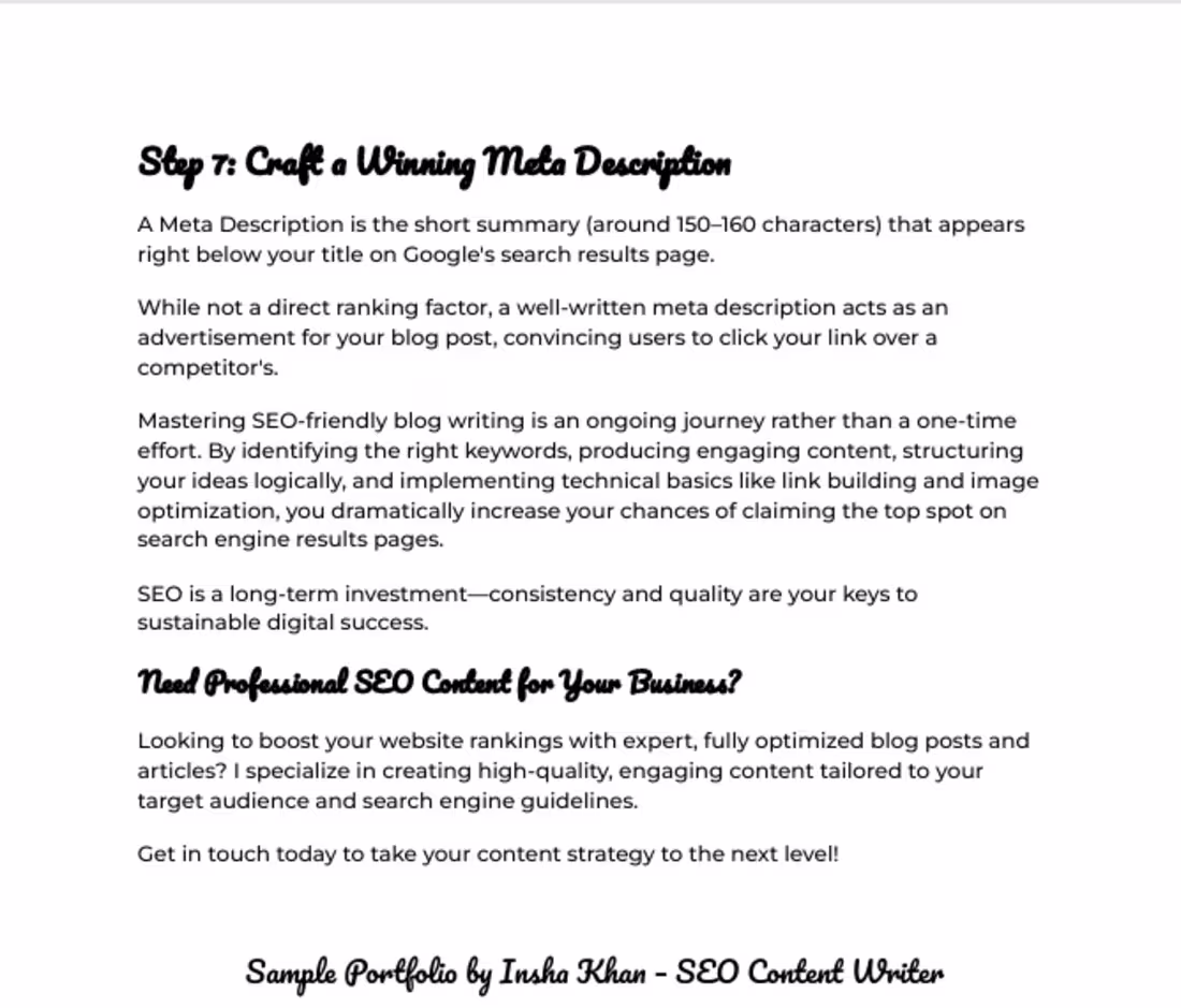 Cover image for This project showcases my SEO