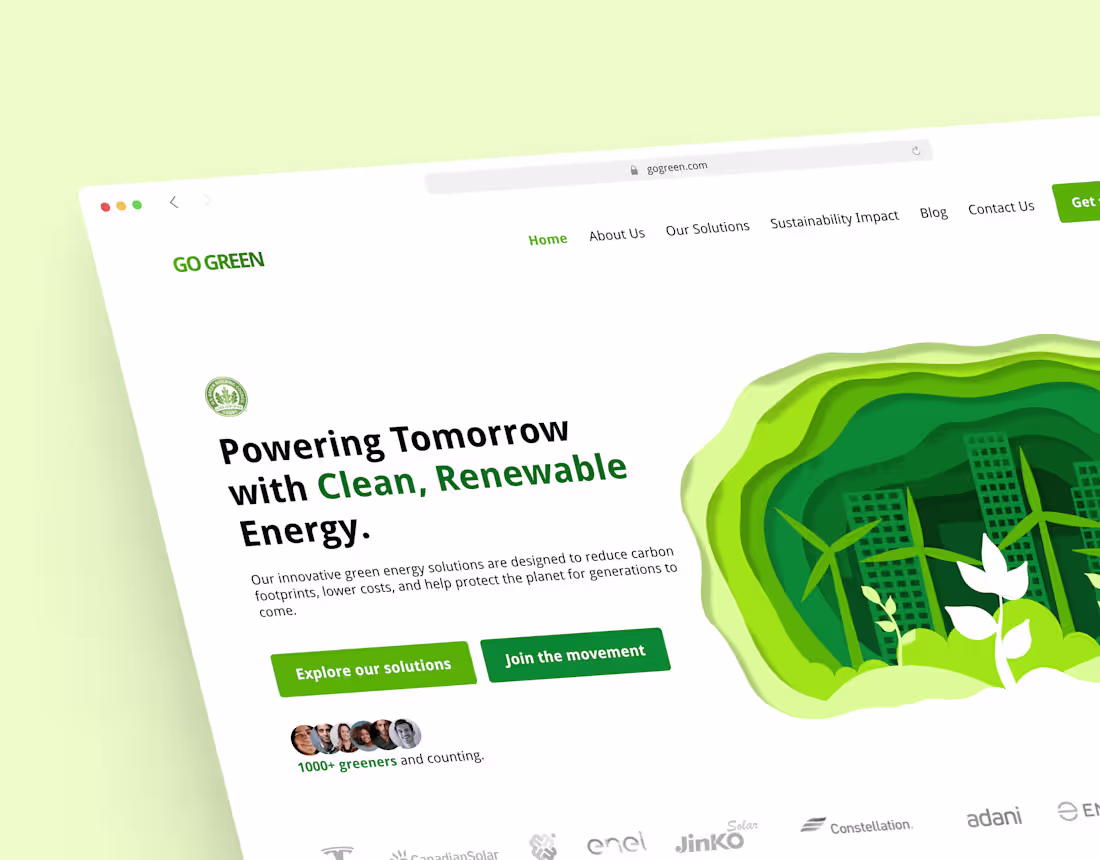 Cover image for Go Green Energy Platform