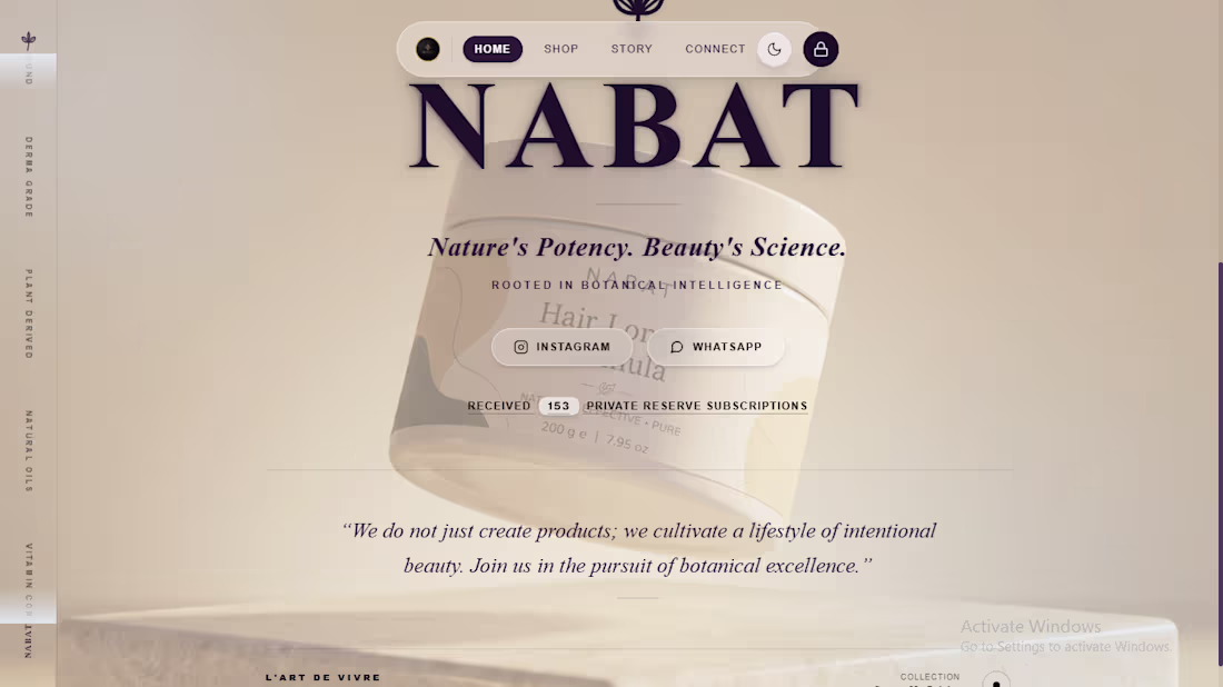 Cover image for my first project brand Nabat