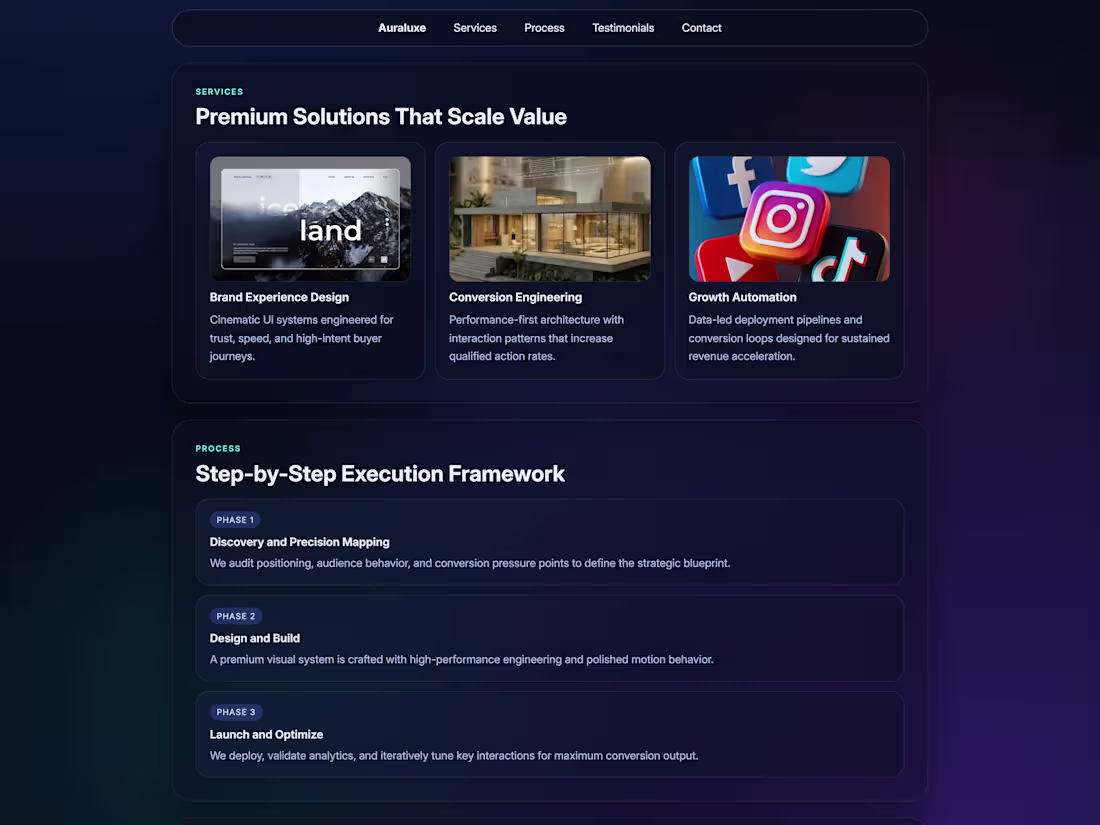 Cover image for Premium Next.js Landing Page Development
