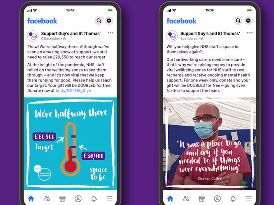 Cover image for Guy’s and St Thomas’ Charity | Fundraising with paid social