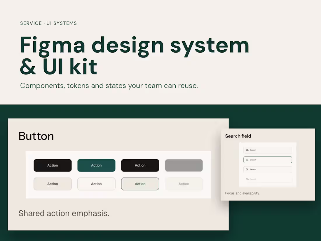 Cover image for Figma Design System & UI Kit for your product