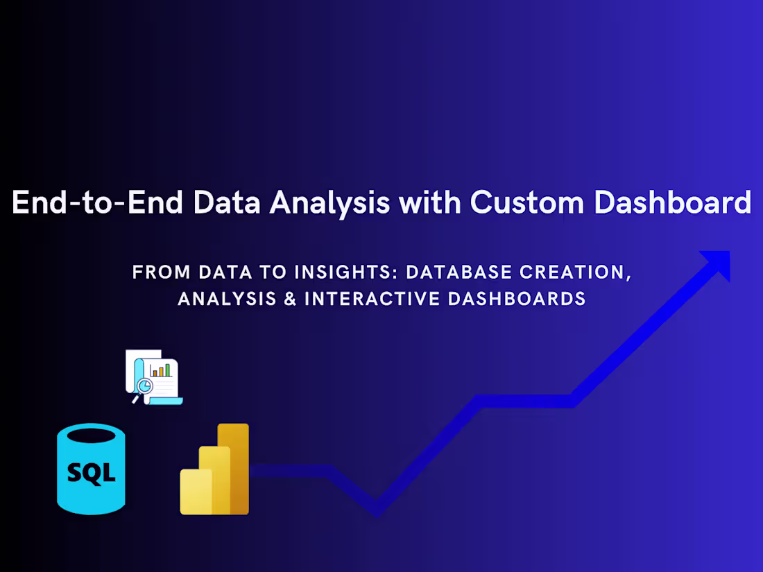 Cover image for End-to-End Data Analysis with Custom Dashboard