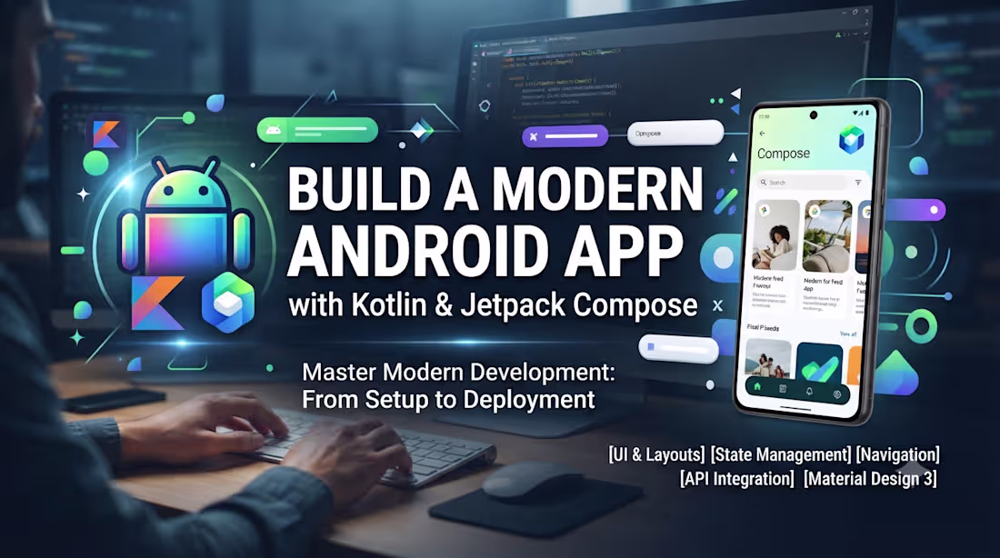 Cover image for Build a Modern Android App with Kotlin & Jetpack Compose