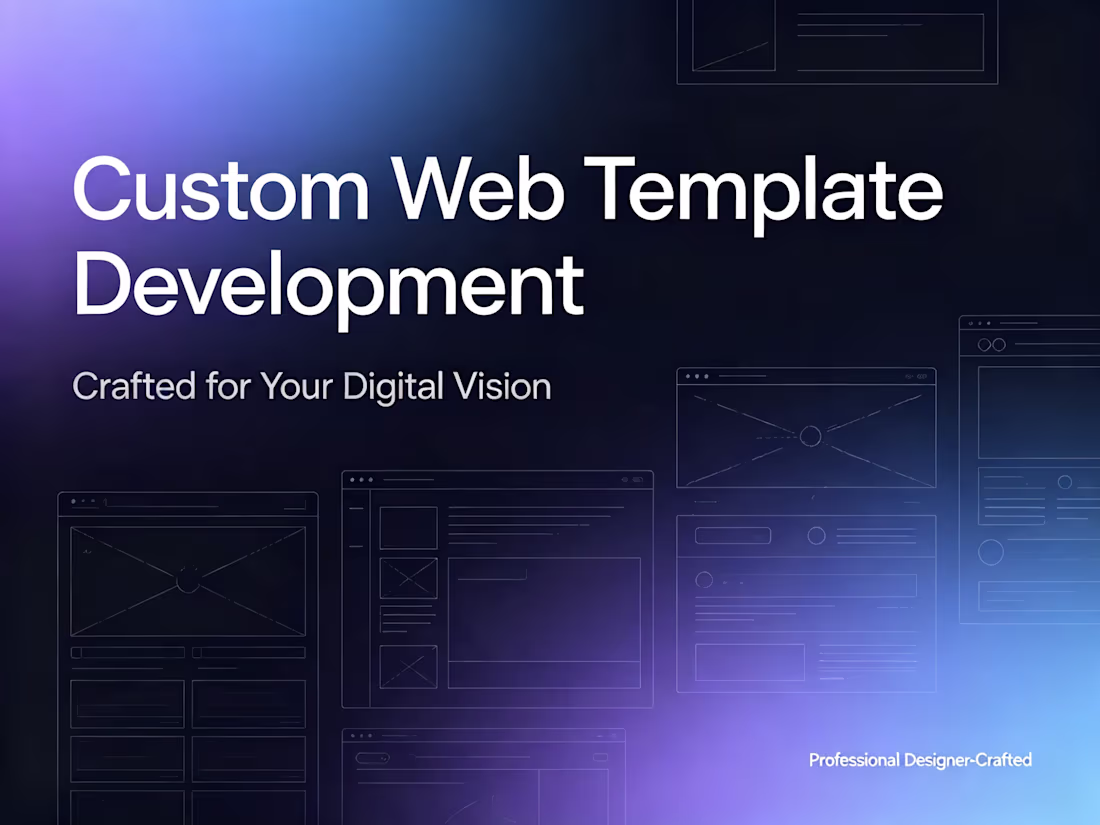 Cover image for Custom Web Template Development