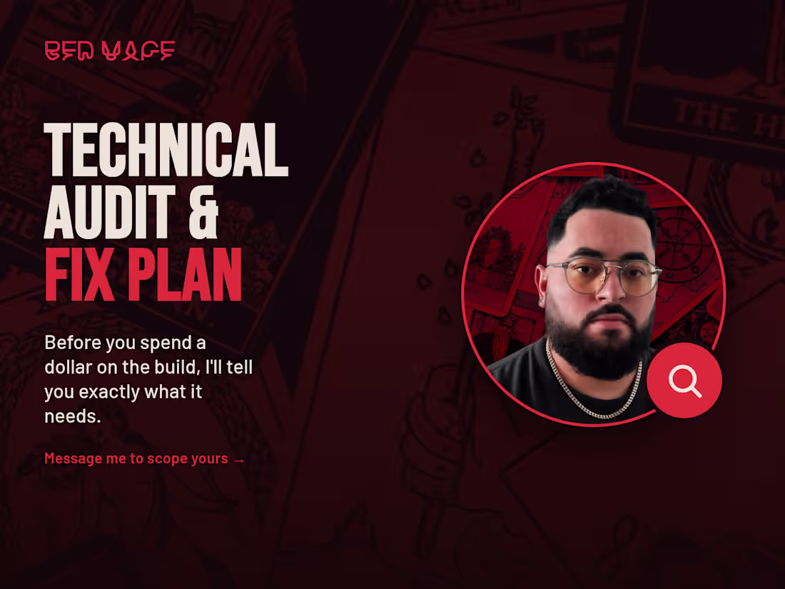 Cover image for Technical Audit & Fix Plan: Know What to Build First