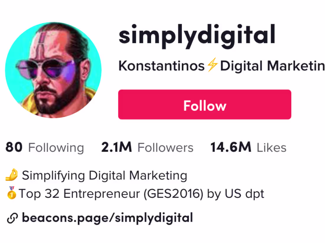 Cover image for Digital Marketing TikTok Account 