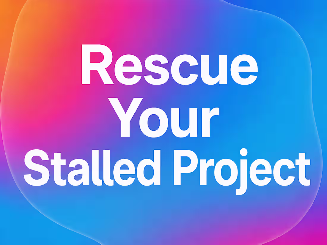 Cover image for Rescue Your Stalled Project