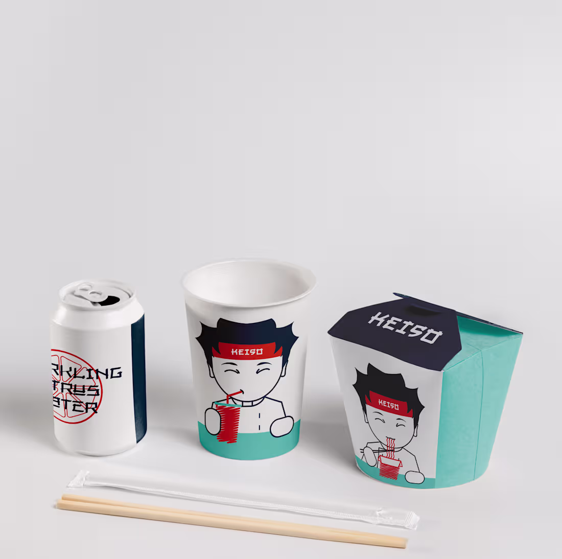 Cover image for Keiso Brand Identity + Packaging Design | Fast Food