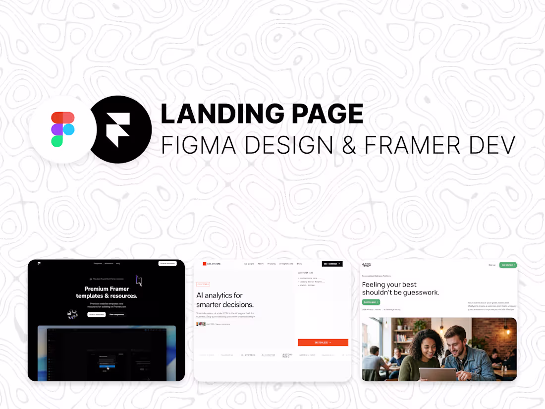 Cover image for Figma Design & Framer Development - Landing Page