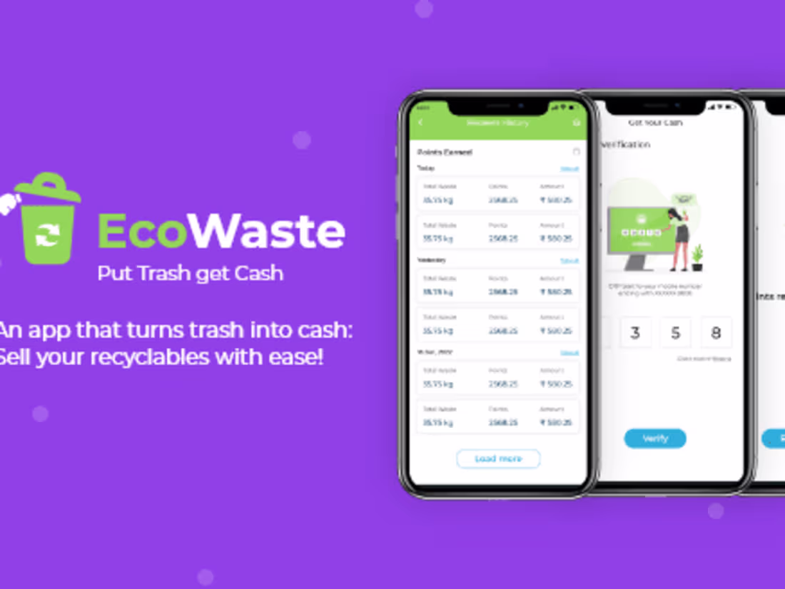 Cover image for https://www.behance.net/gallery/138308725/E-Waste-App