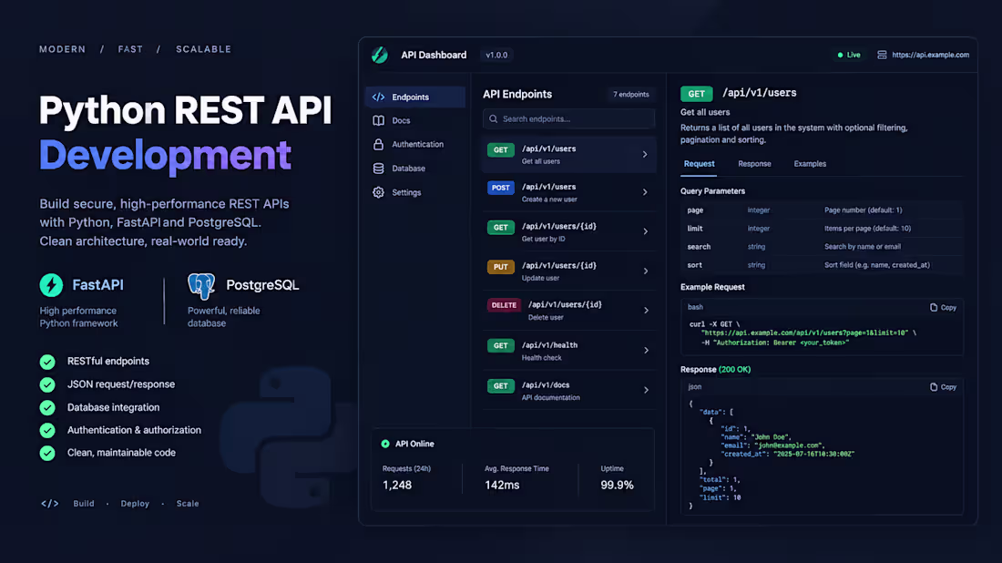 Cover image for Build a Python REST API Feature with Flask or FastAPI