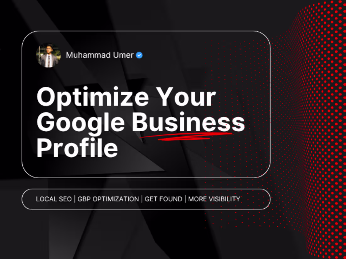 Cover image for Google Business Profile Optimization Services