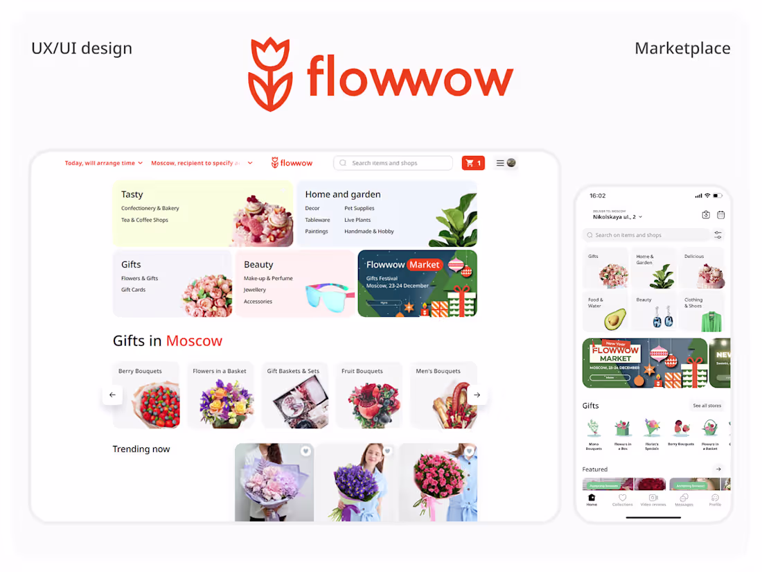 Cover image for Flowwow is an international marketplace