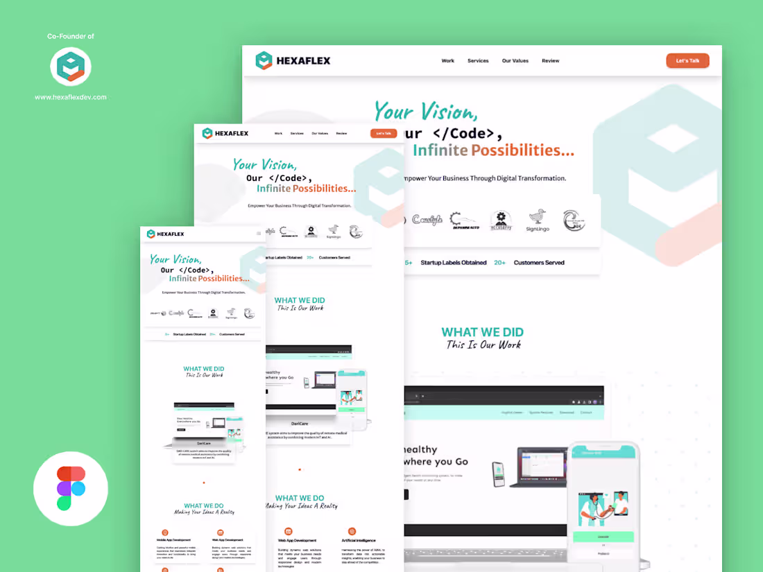 Cover image for Responsive Design for HexaFlex development company

